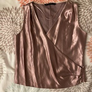 Shimmery Muave sleeveless